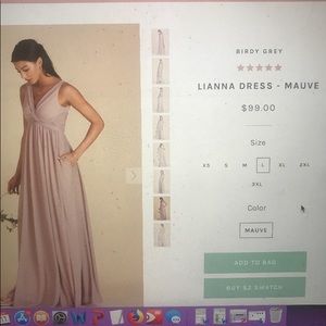 Bridesmaids dress from Birdy Grey. Lianna style